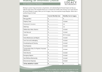 Legacy Retirement Cost Compare Worksheet