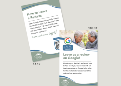 Legacy Retirement Google Review Card