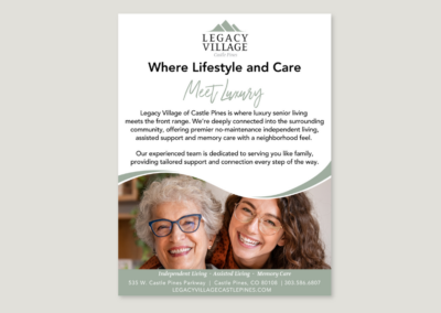 Where Lifestyle and Care Meet Luxury, Print Ad