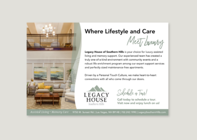 Where Lifestyle and Care Meet Luxury, Print Ad